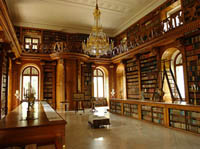 Die Bibliothek des Schlosses