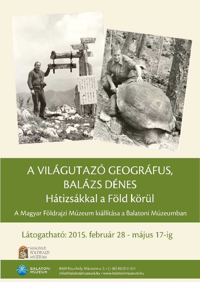 A Magyar Földrajzi Múzeum kiállítása a Balatoni Múzeumban
