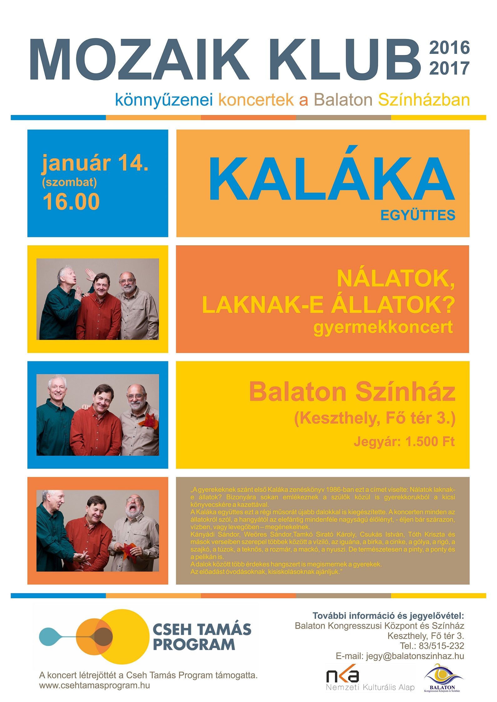 Kalláka együttes koncertje Keszthelyen a Balaton Színházban
